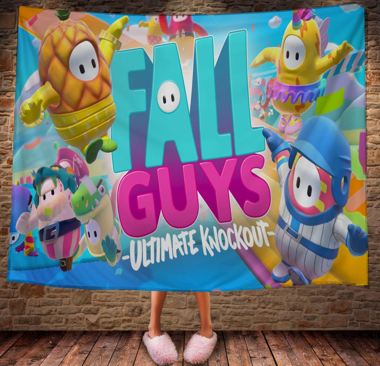 Плед с 3D принтом Fall Guys Ultimate Knockout 150х200 см (epi_0353)