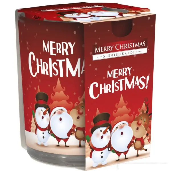 Аромасвечка в стеклянном стакане Счастливого Рождества (62-68-SN 72s-09) Аромасвечка в стеклянном стакане Счастливого Рождества (62-68-SN 72s-09)