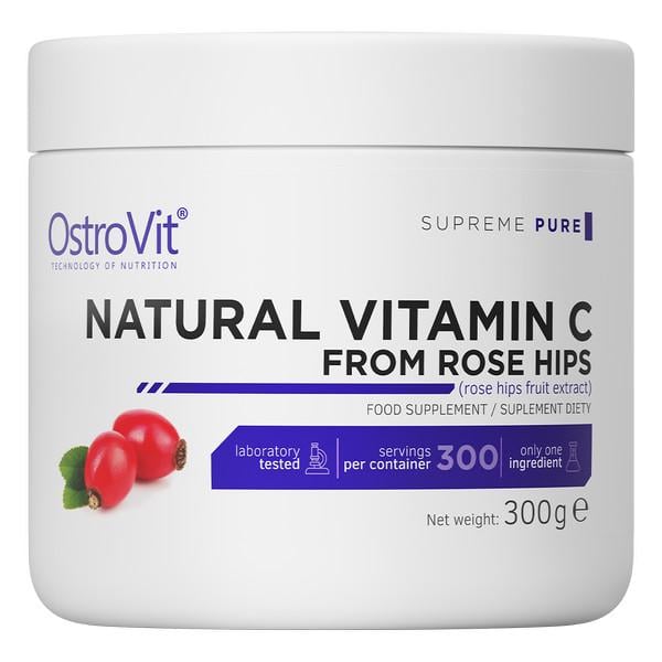 Витамин C для спорта OstroVit Vitamin C Rose Hips 300 g /300 servings/