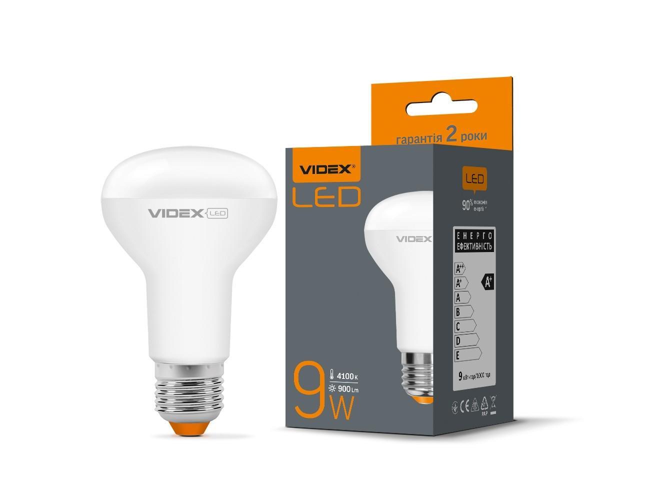 Світлодіодна лампа Videx R63e 9W E27 4100K (27829969) Світлодіодна лампа Videx R63e 9W E27 4100K (27829969)
