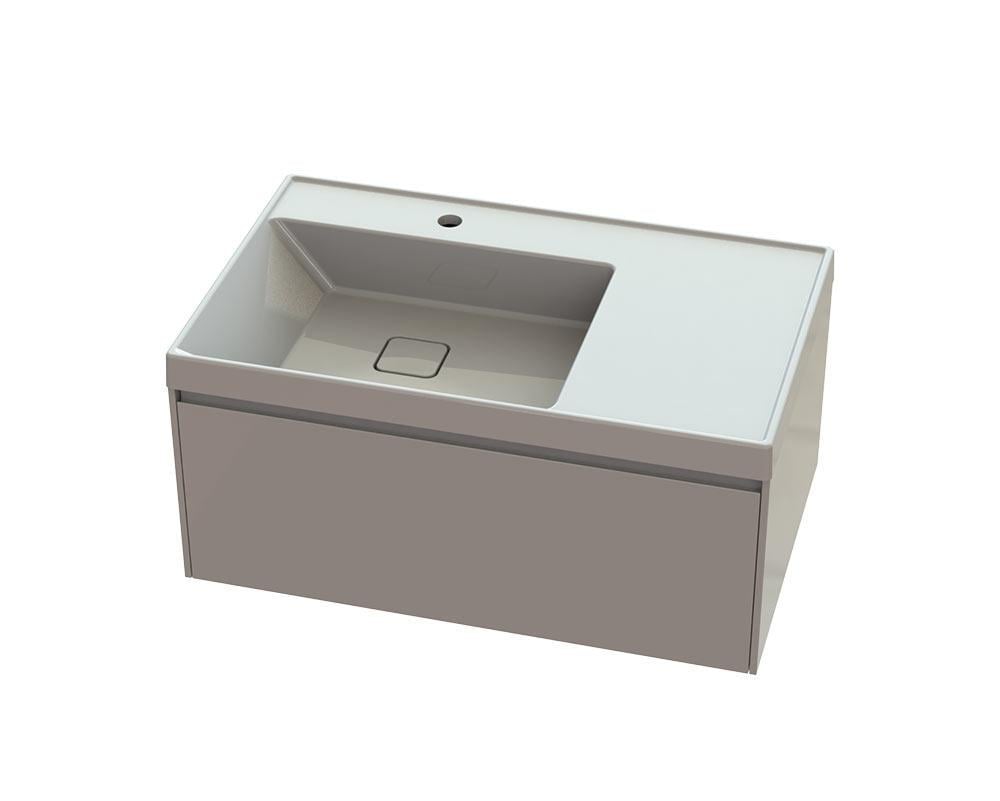 Тумба Оскар с умывальником Агнес А100М Белый матовый (2365597203) Тумба Оскар с умывальником Агнес А100М Белый матовый (2365597203)