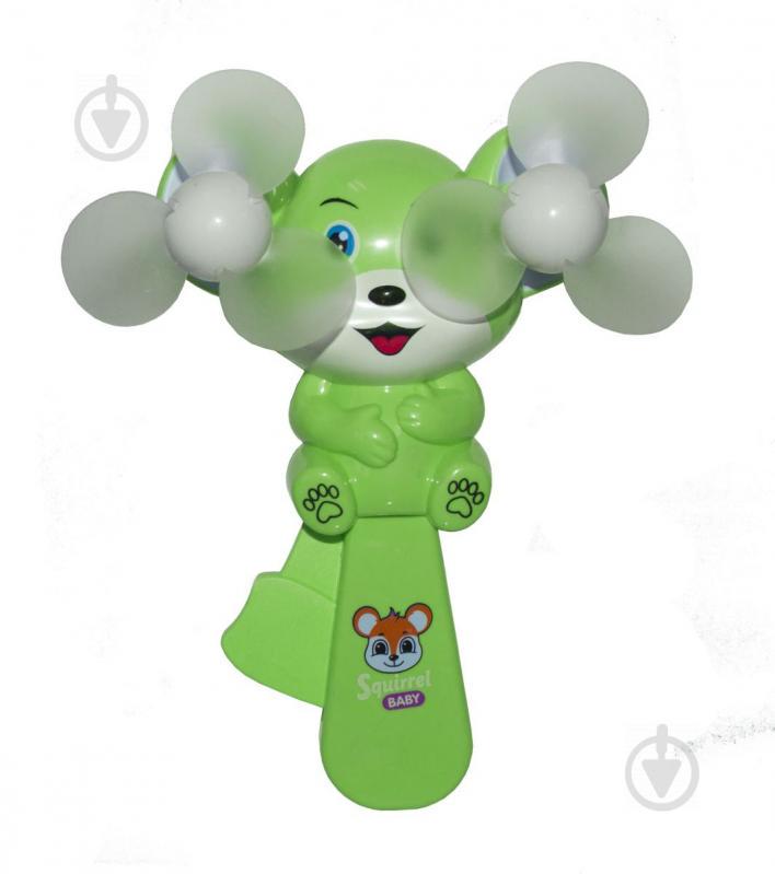 Вентилятор ручной Белочка зеленый MiC (8687A)