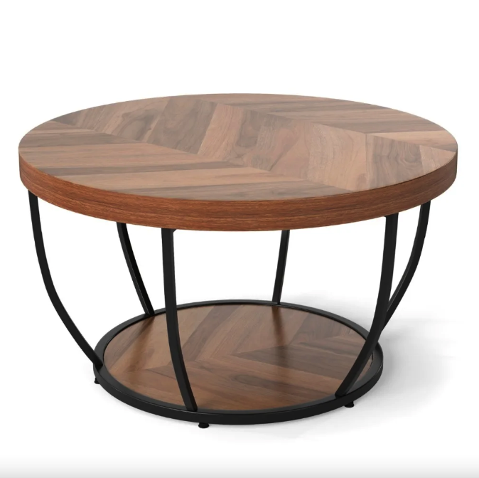 Журнальный столик Costway Leo с металлическим основанием Loft (4753) Журнальный столик Costway Leo с металлическим основанием Loft (4753)