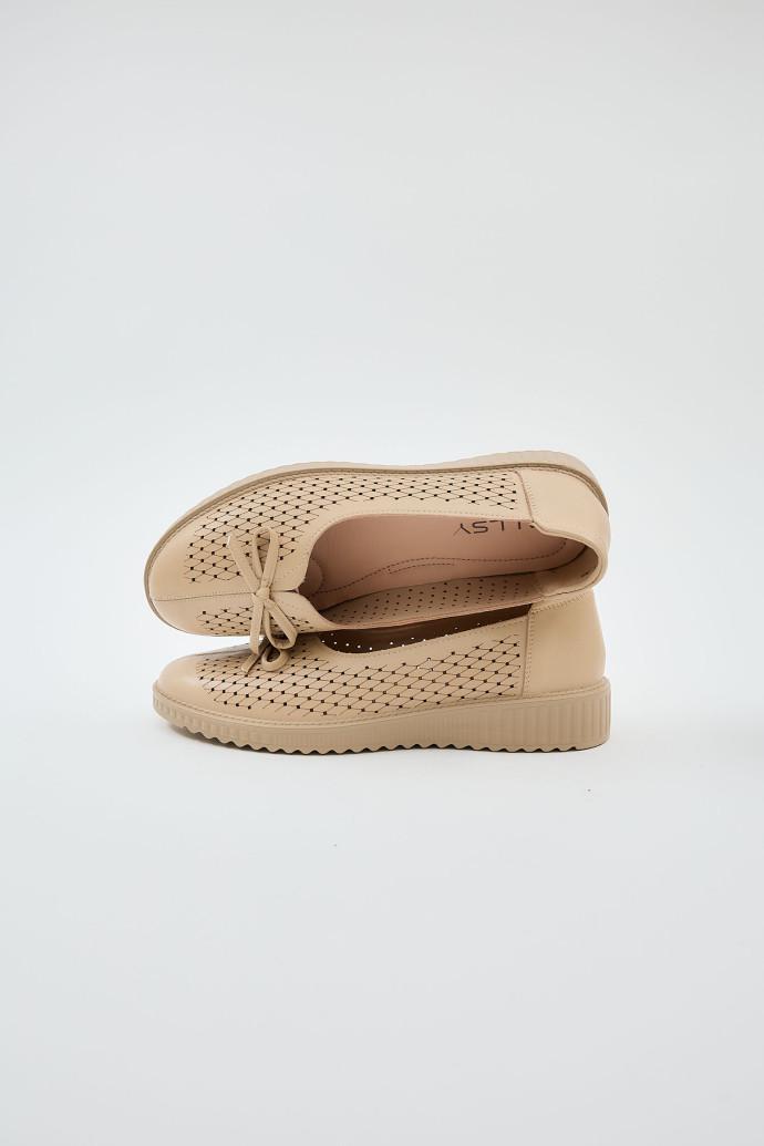 Балетки ALLSY шкіряні р. 41 Бежевий (196095) - фото 3 Балетки ALLSY шкіряні р. 41 Бежевий (196095) - фото 3