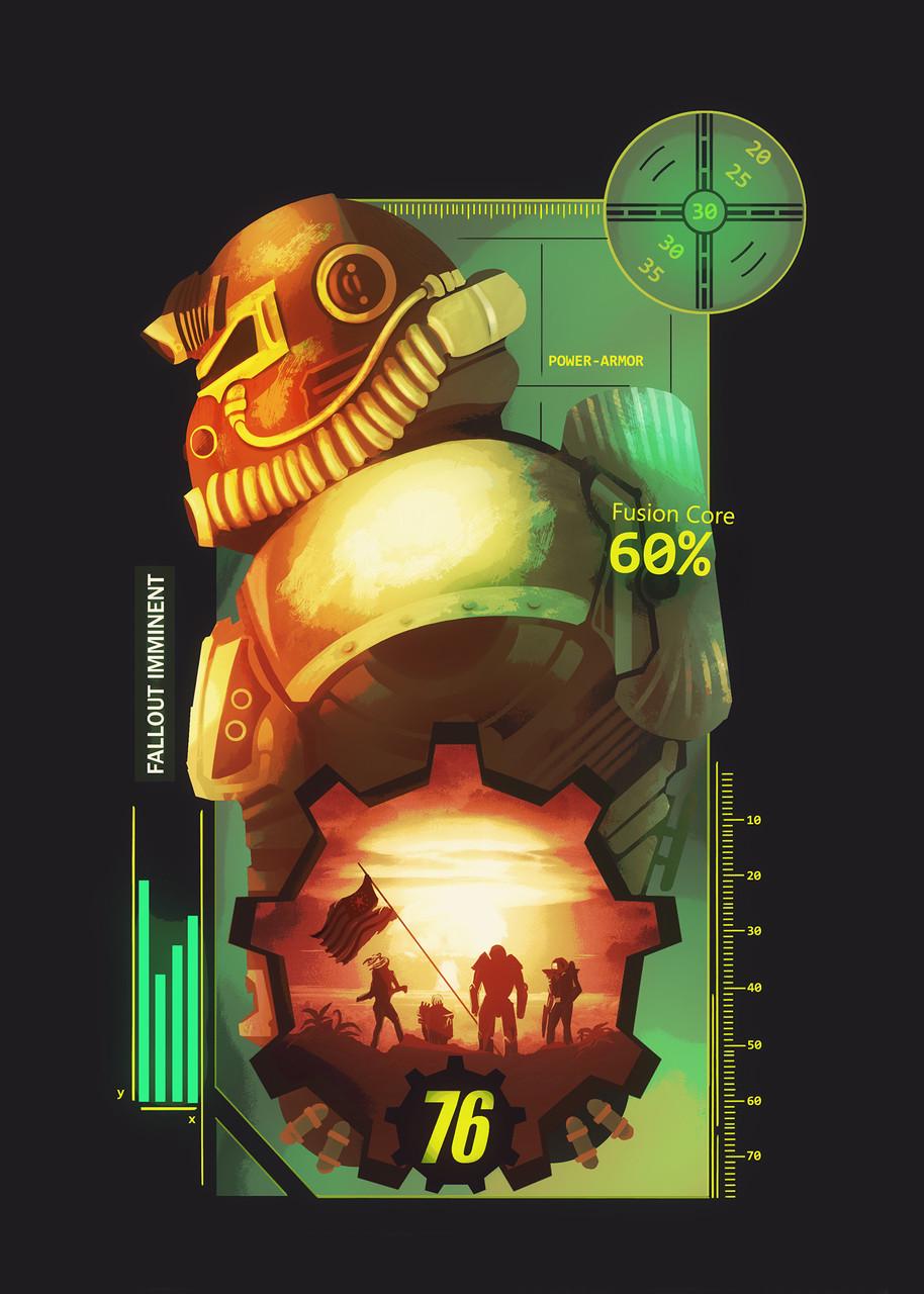 Картина постер Gee! Fallout Фаллаут постер 40х60 см FL 09.036