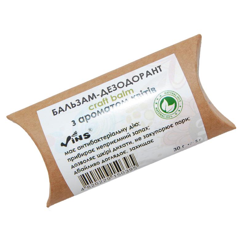 Бальзам-дезодорант Vins с ароматом цветов 30 г (DB5646)