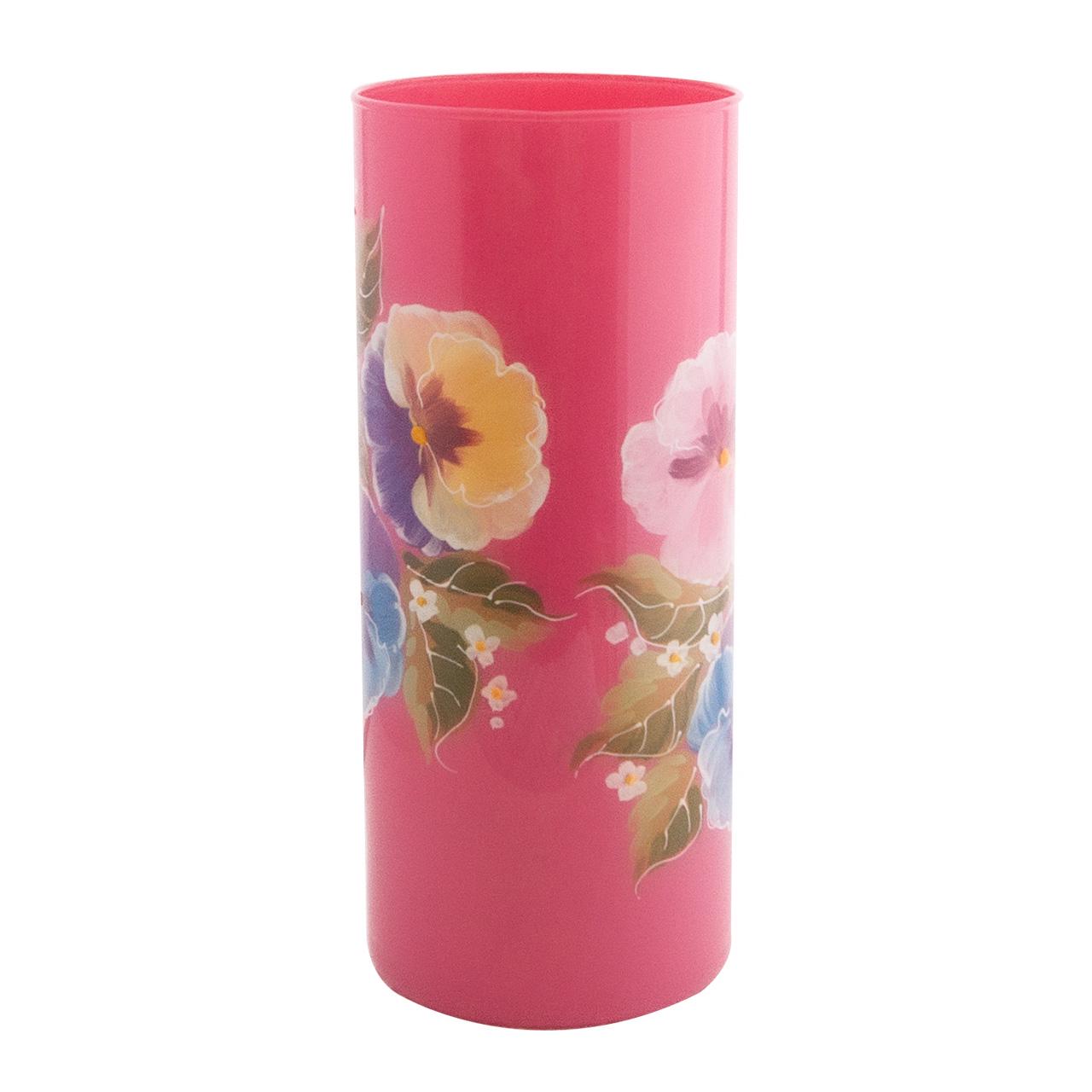 Ваза стеклянная VB Violette ручная роспись H 26,5 см D 11 см (24021-2501) - фото 2 Ваза стеклянная VB Violette ручная роспись H 26,5 см D 11 см (24021-2501) - фото 2