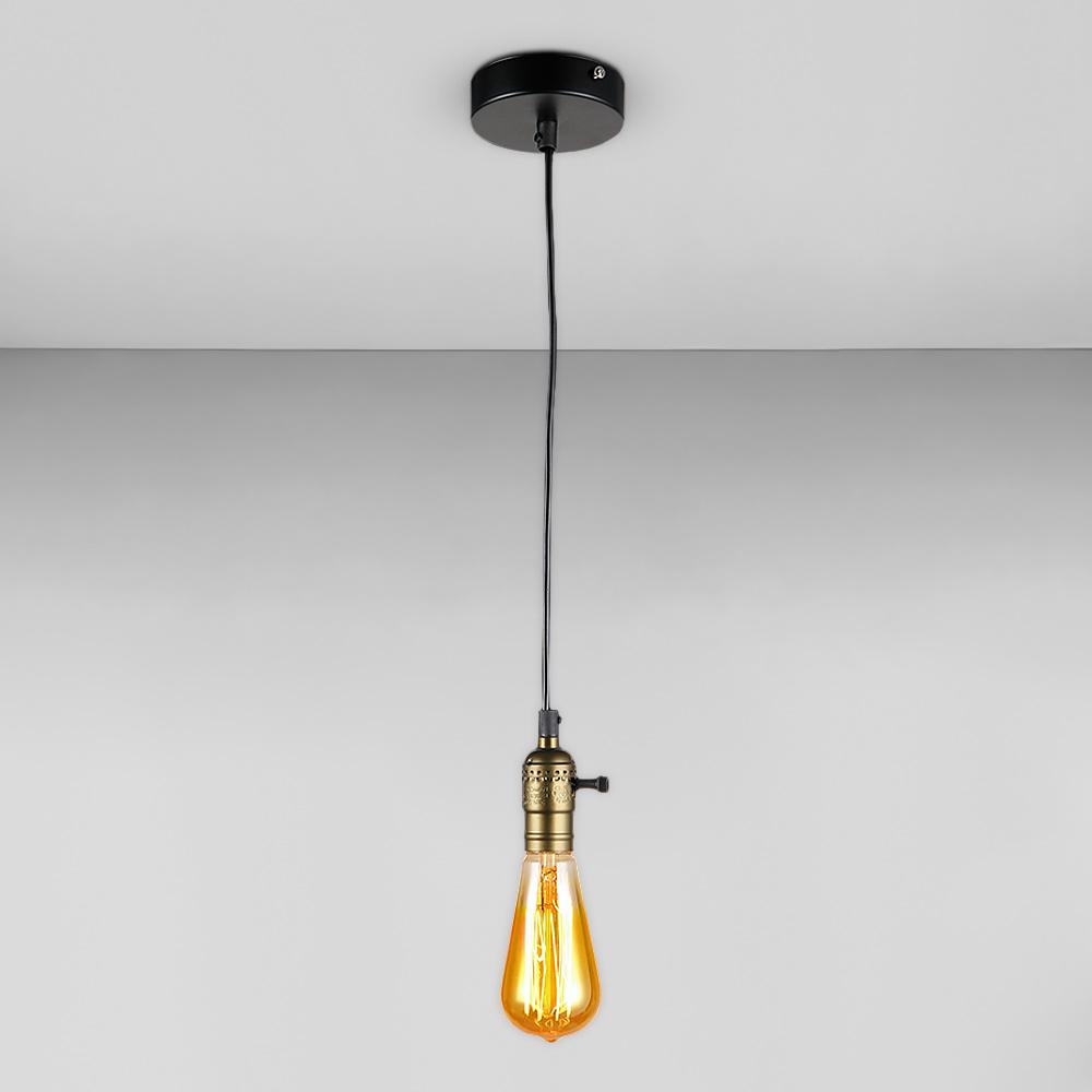 Люстра підвісна Light House LS-19008-1 Чорний із золотим