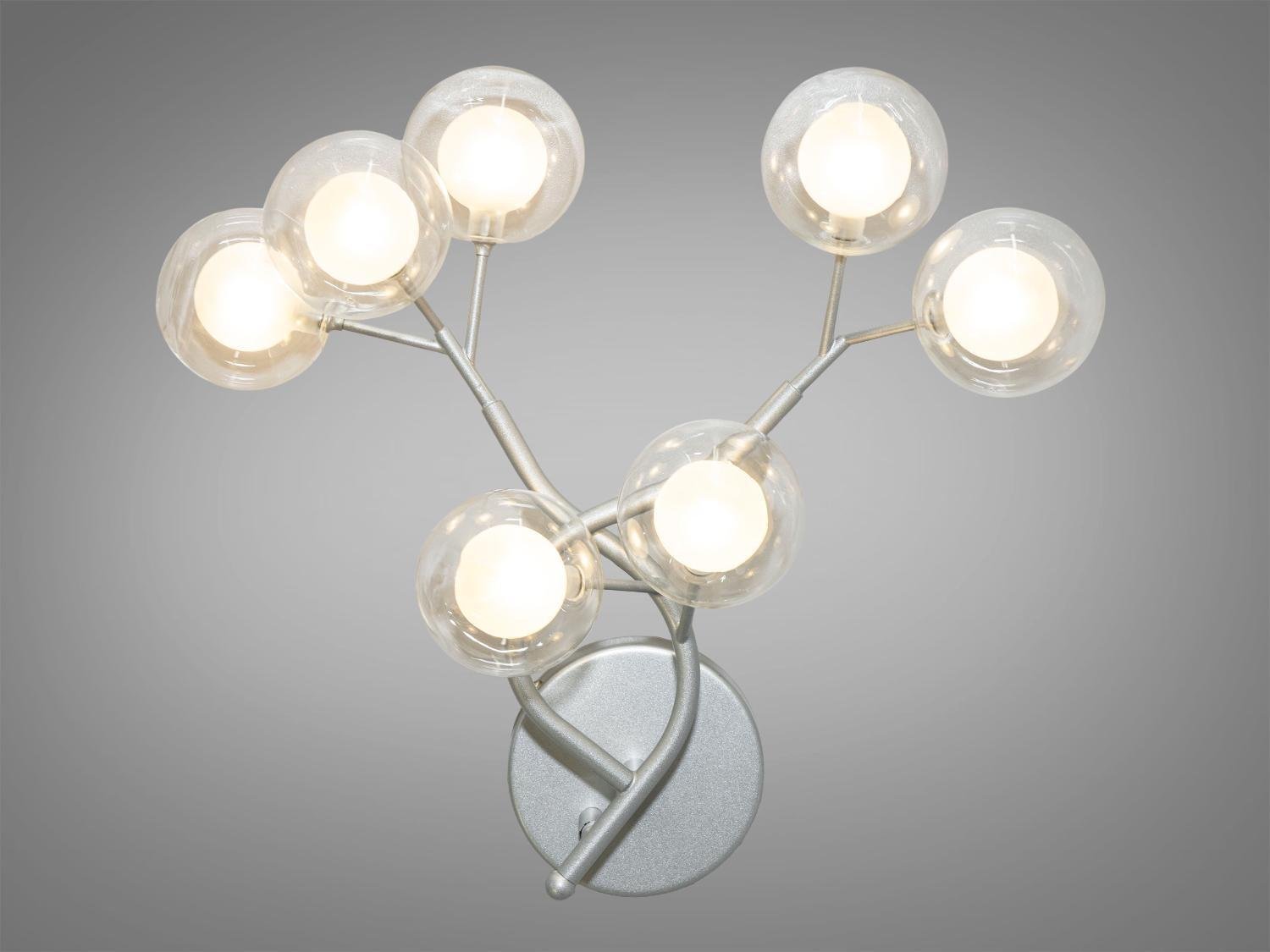 Светильник настенный Светлячок 7 ламп Сатин/Хром (B887-7B SL) Светильник настенный Светлячок 7 ламп Сатин/Хром (B887-7B SL)