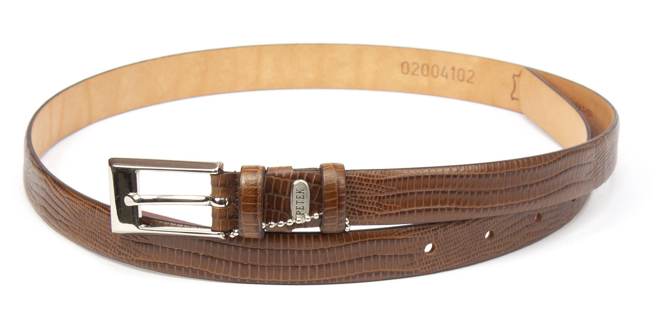 Ремінь жіночий Petek 2004102 шкіряний Коричневий