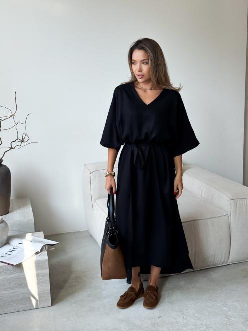 Платье ART KNIT Эстель one size Черное (42301)