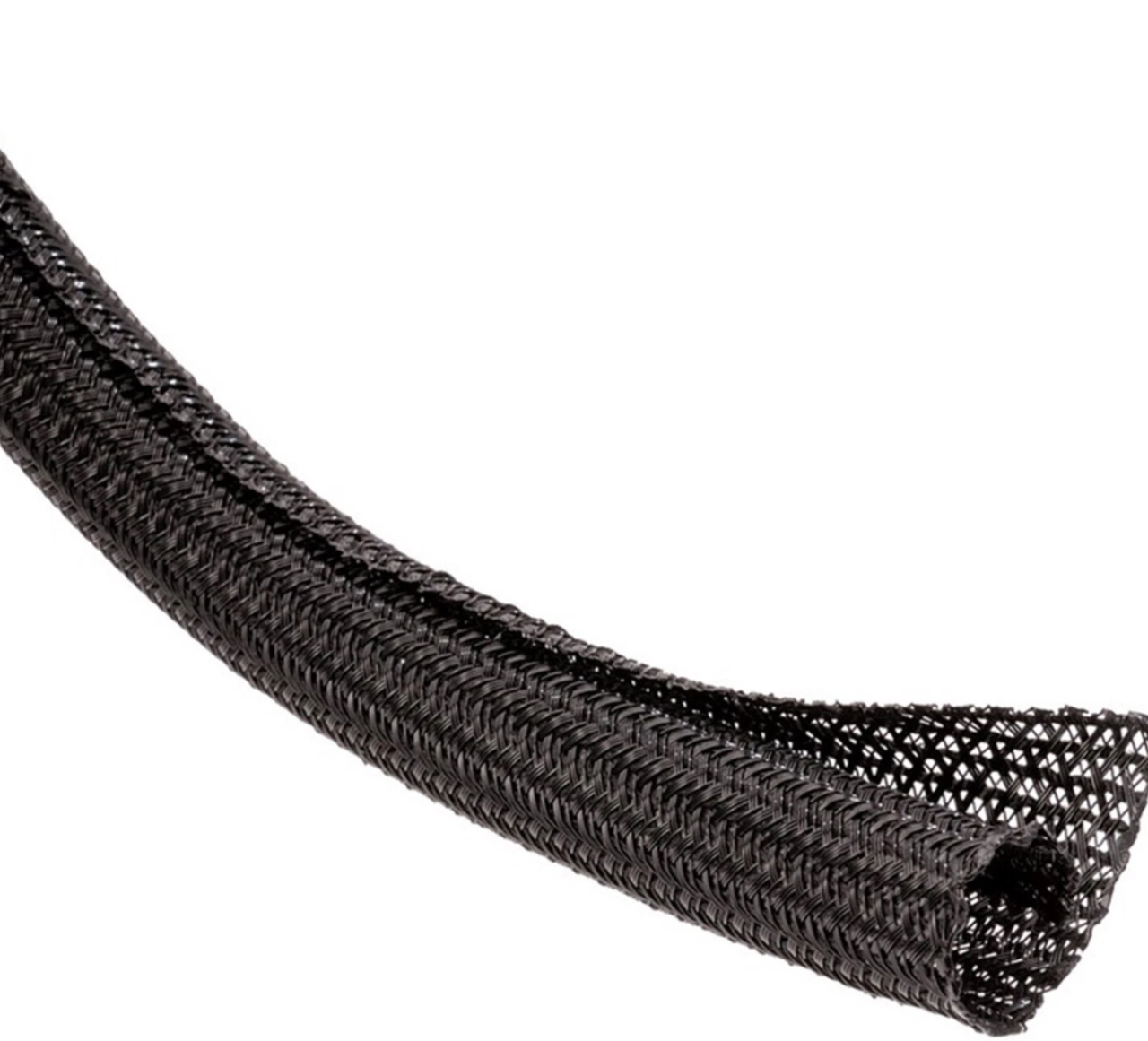 Кабельная оплетка самозакрывающаяся JDD полиэстер 25% перекрытие 1 см 1 м Черный (000049134)