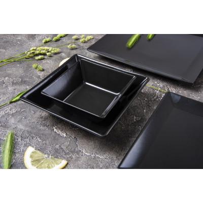 Тарілка десертна Ipec Tokyo 21х21 см Чорний (30901044) - фото 3 Тарілка десертна Ipec Tokyo 21х21 см Чорний (30901044) - фото 3