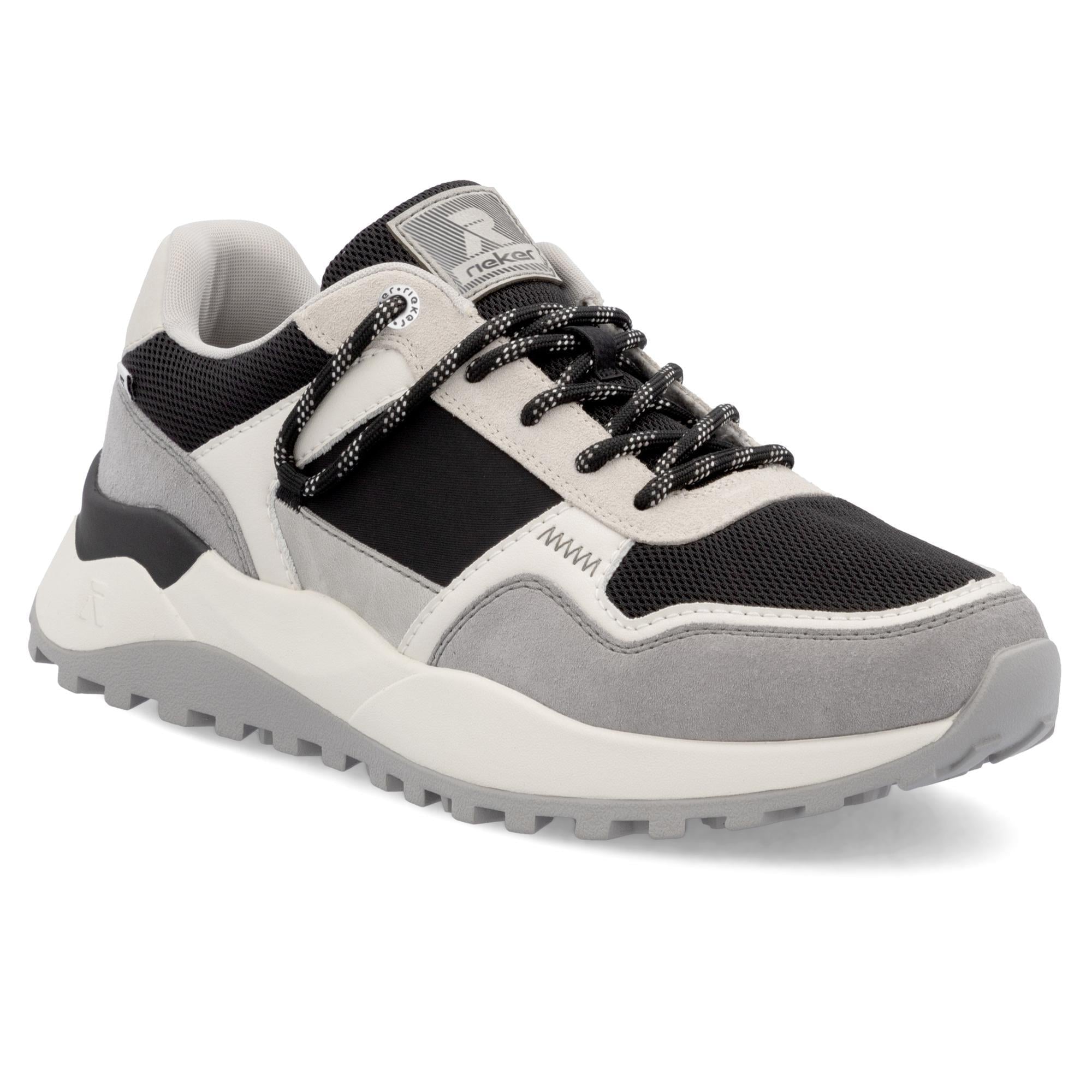 Кроссовки мужские весенние RIEKER Evolution р. 45 Серо-черный (89253-45)