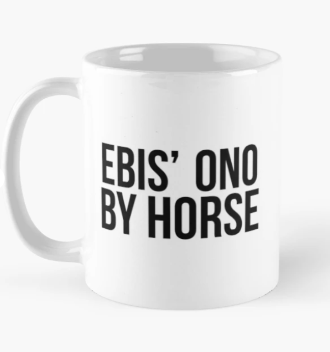 Чашка керамическая с принтом "Ebis ono by horse" 330 мл Белый (ПН181Ч)