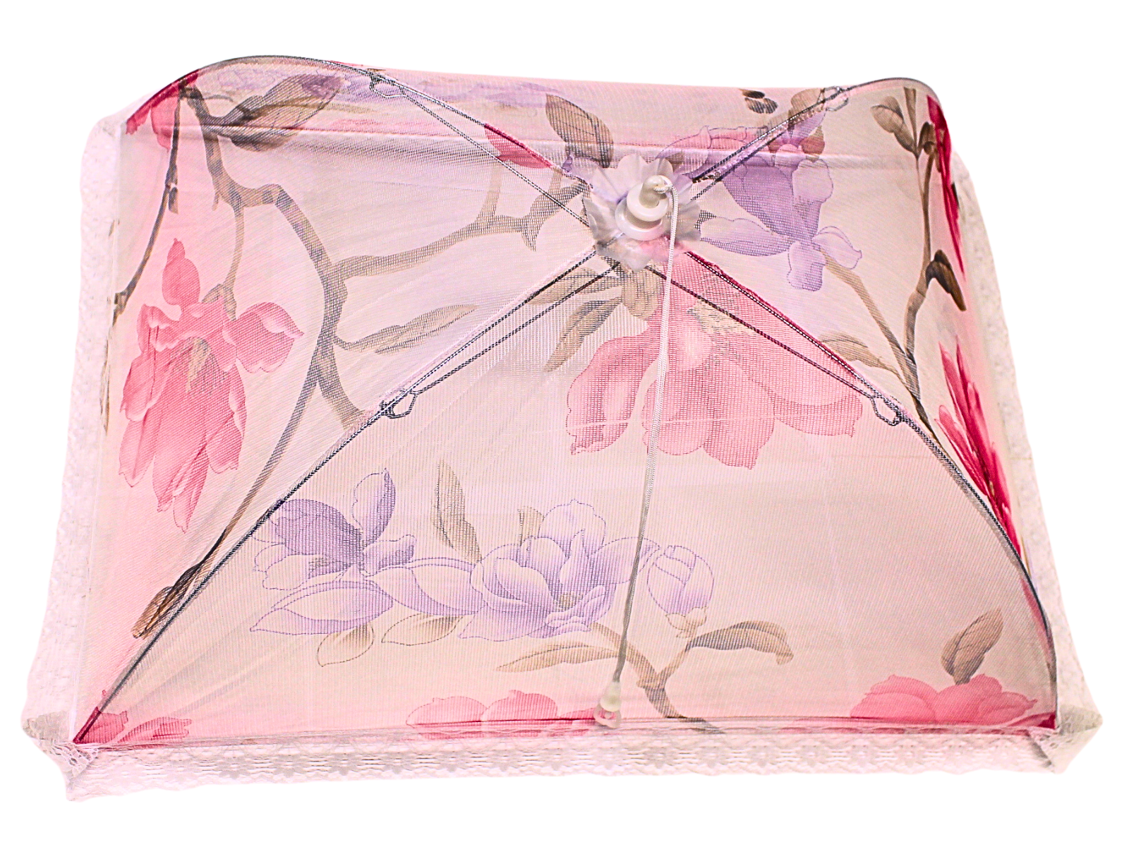 Антимоскитная сетка на стол для защиты еды прямоугольная 30х85 см. Цветок (26567965)