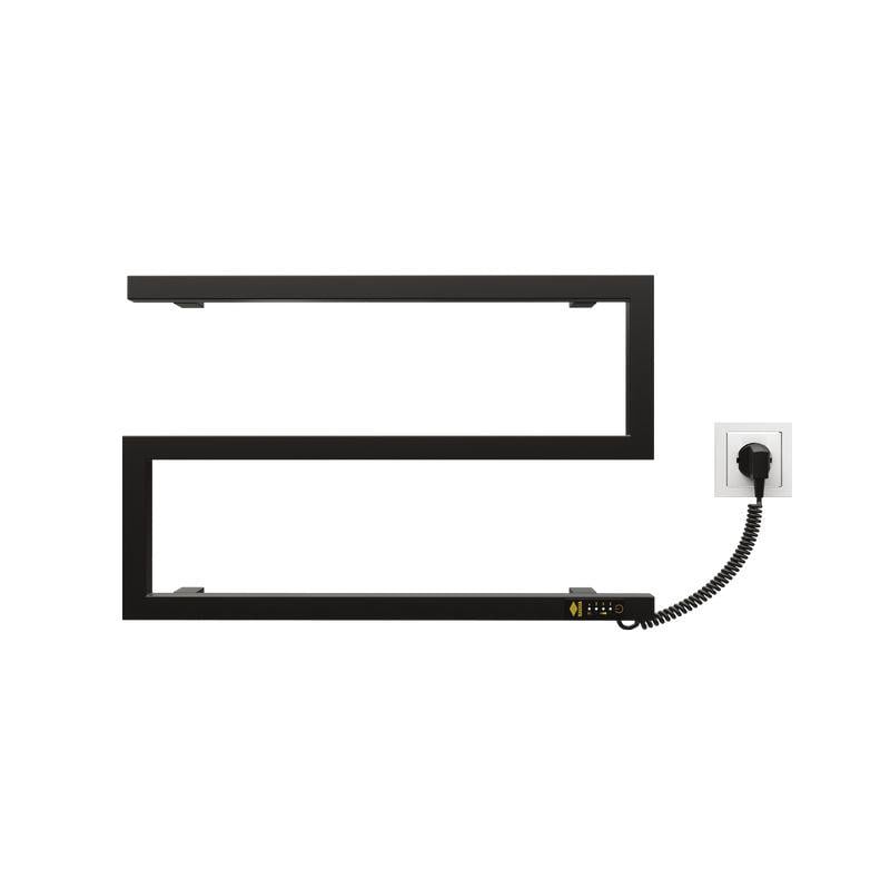 Рушникосушарка електрична KOSSER Зета 350х550 ER з таймером змійовик Чорний (2000962918786)