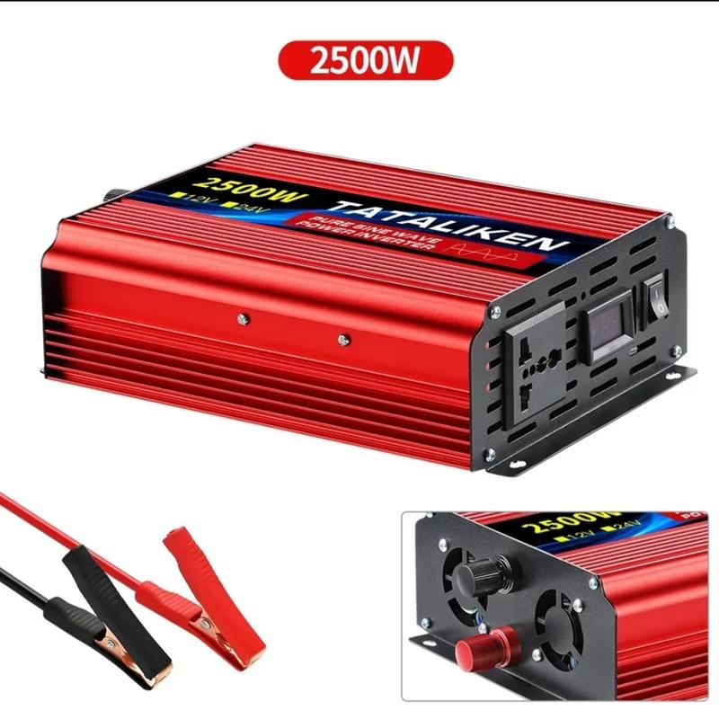 Перетворювач напруги чистий синус 12V на 220V з LCD екраном 2500W - фото 2 Перетворювач напруги чистий синус 12V на 220V з LCD екраном 2500W - фото 2