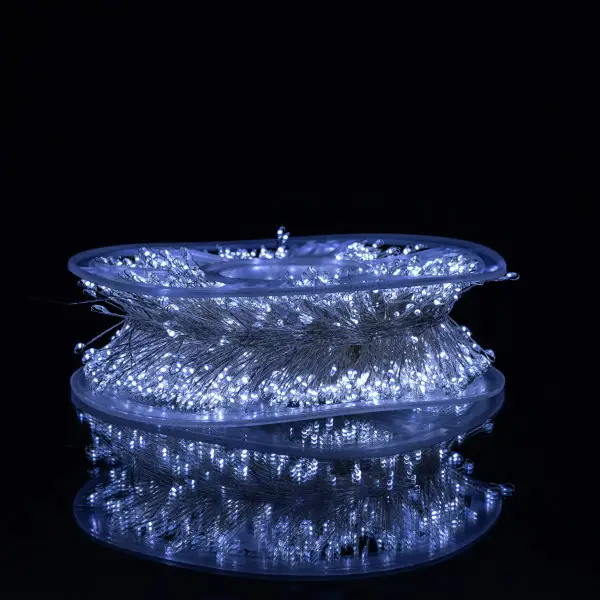 Гірлянда-нитка Роса хвойна лапа 1500 LED 50 м біла нитка Білий - фото 5