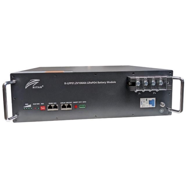 Батарея акумуляторна з bluetooth та автоматичним вимикачем Ritar R-LFP51.2V100AH