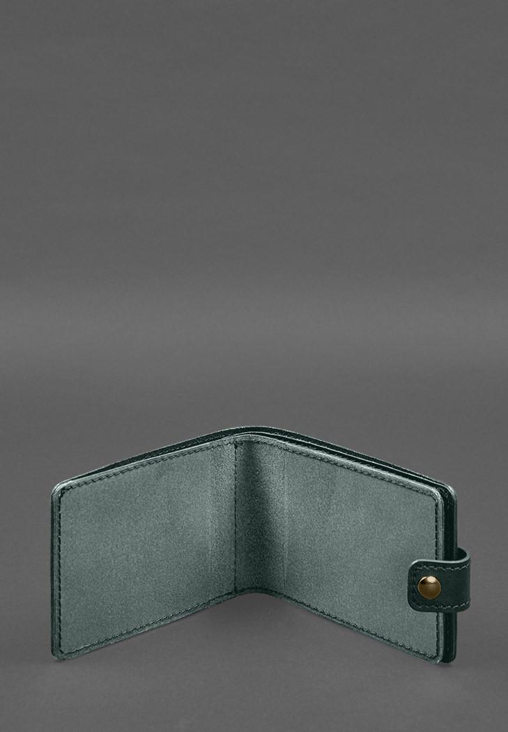 Обложка-портмоне кожаная для удостоверения участника боевых действий УБД Зеленый (A-028257) - фото 4 Обложка-портмоне кожаная для удостоверения участника боевых действий УБД Зеленый (A-028257) - фото 4