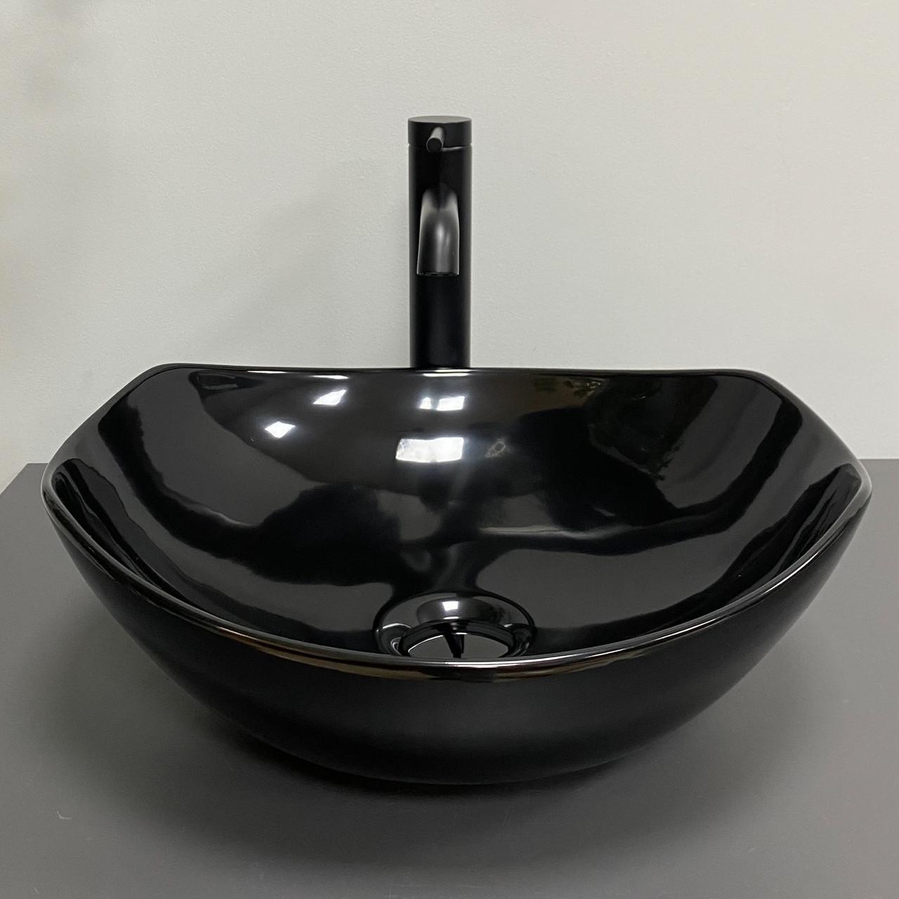 Умывальник накладной VBI RONTA Dark Black Glossy (2810367497)
