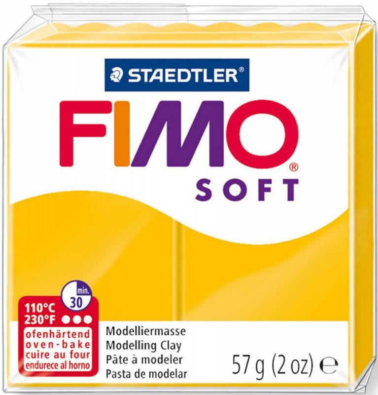 Глина полимерная Fimo Soft 57 г Желтый (8020-16)