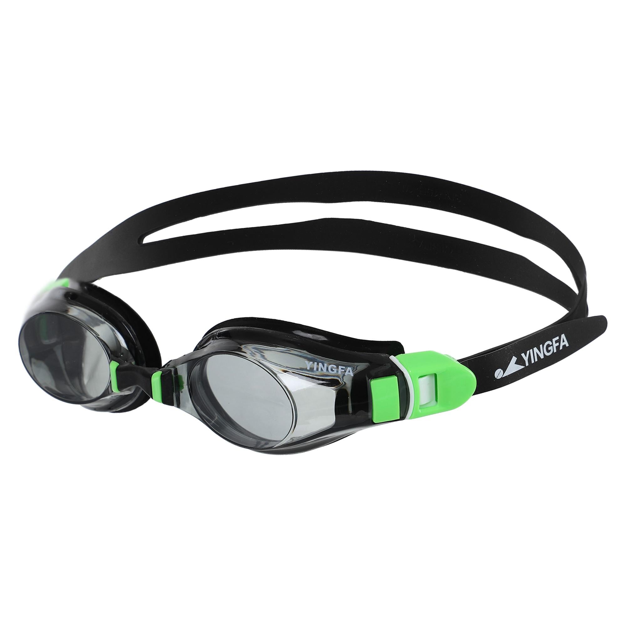 Очки для плавания YINGFA Черный/Зеленый (Y680AF)