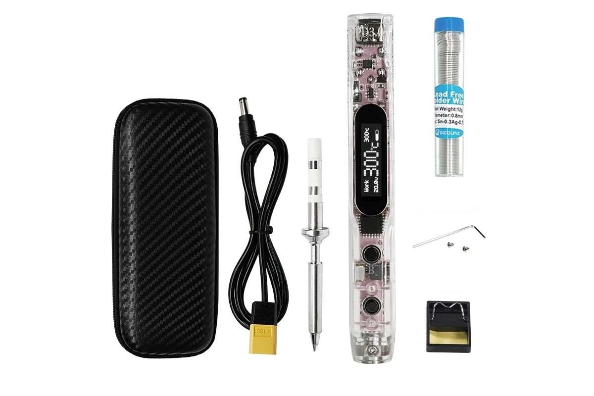 Паяльник SEQURE SI012 Pro Max Kit 65W OLED 0,91" совместим с жалами T12/TS/SI поддержка PD/QC/3S-6S (00-00028830)