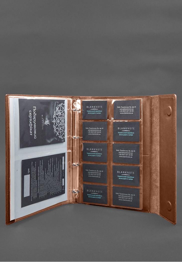 Папка шкіряна для документів сімейна А4 на сегрегаторі з файлами Світло-коричневий (A-028628) - фото 8 Папка шкіряна для документів сімейна А4 на сегрегаторі з файлами Світло-коричневий (A-028628) - фото 8