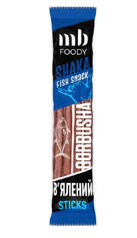 Стікси рибні в'ялені FOODY MB FISH Shaka sticks GORBUSHA 35 г (00-00000885)