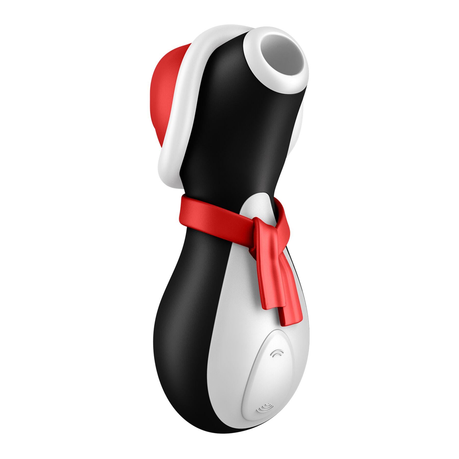 Стимулятор вакуумный клиторальный Satisfyer Penguin Holiday Edition в шапочке и шарфе