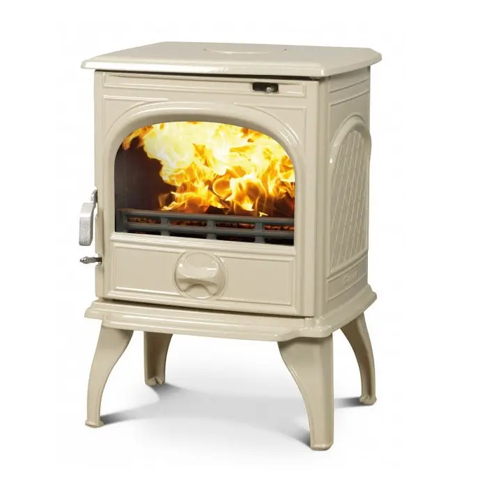 Печь чугунная Dovre CLASSIC 550 CB E/2 емаль 8 кВт Белый