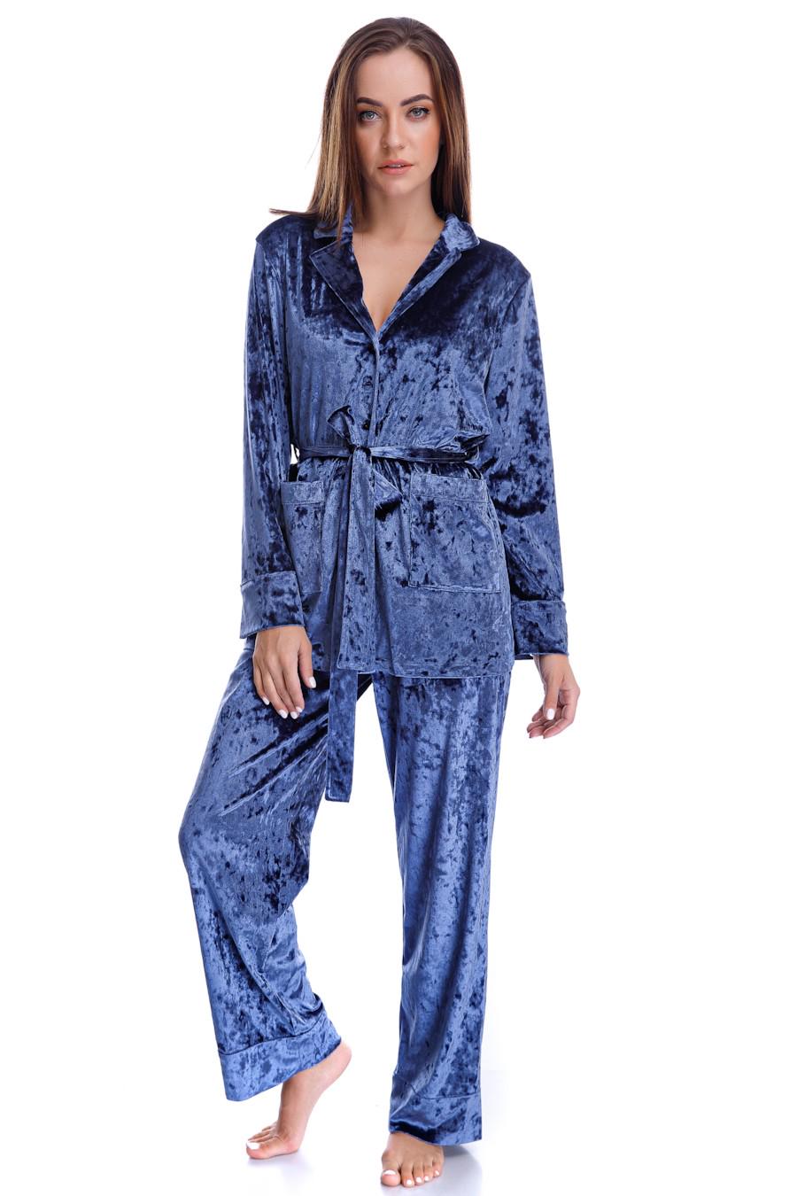 Комплект German Volf халат/брюки р. 40/XS Индиго (73993)