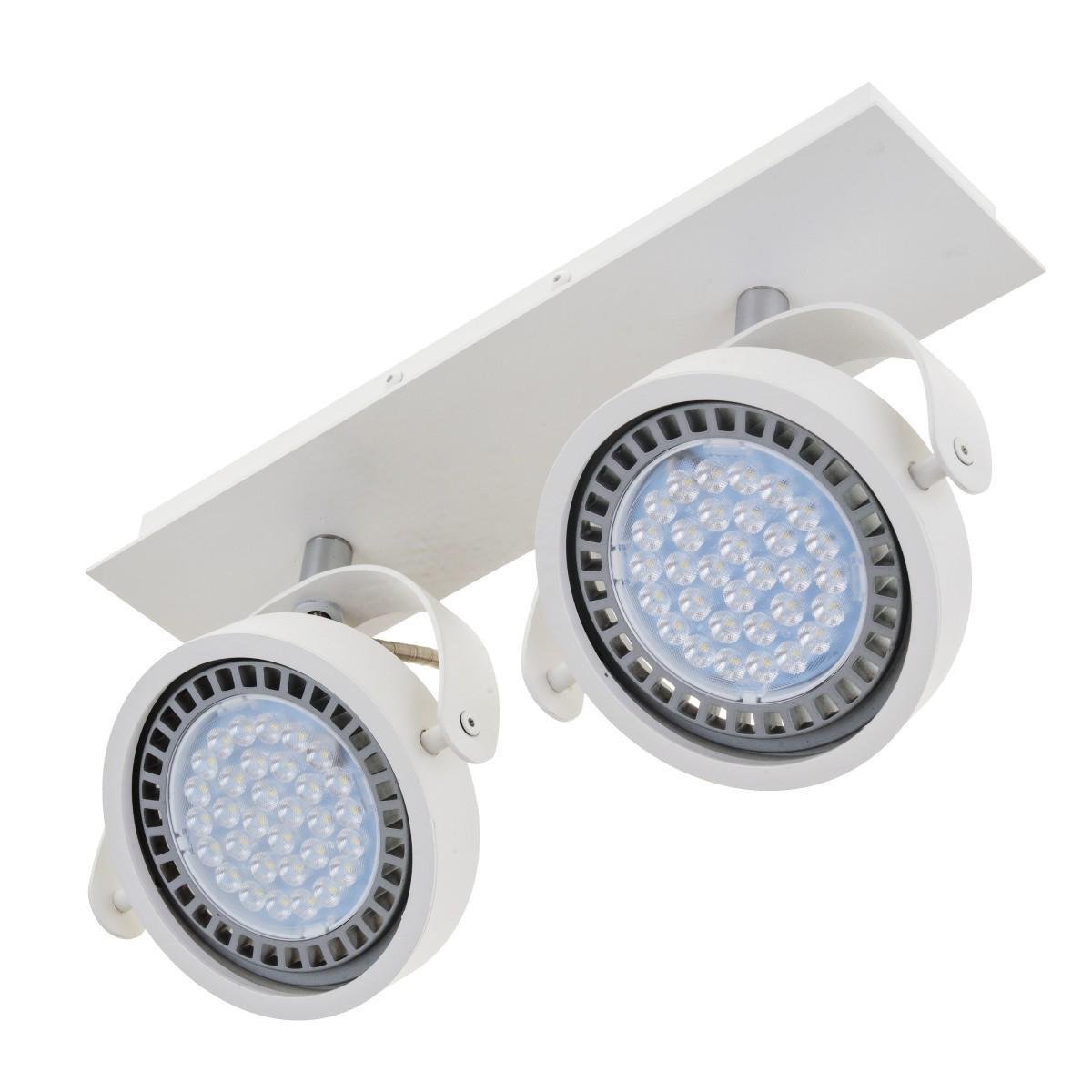 Подсветка накладная поворотная для офиса Brille MS-09/2 GU10 SWH