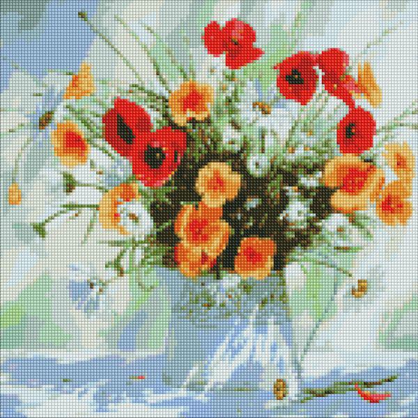 Алмазная мозаика Идейка Оттенки лета 40x40 см (Id-AMO7075)