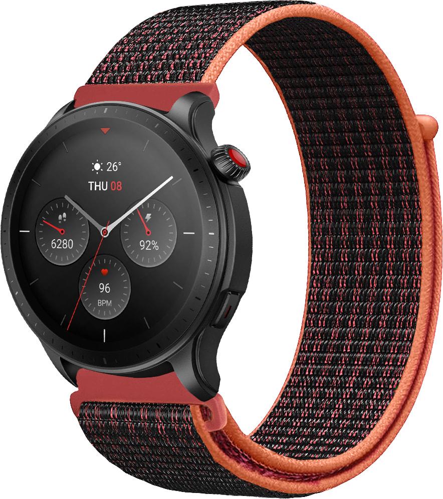 Ремінець нейлоновий Sport Loop для Amazfit GTR 4 22 мм Black/Red (31091-44) Ремінець нейлоновий Sport Loop для Amazfit GTR 4 22 мм Black/Red (31091-44)