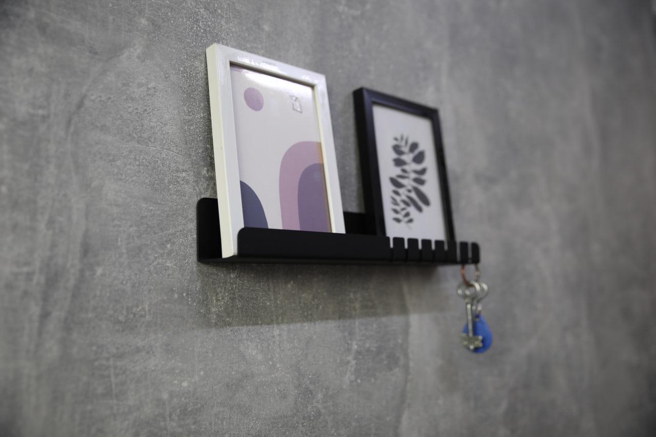 Ключниця з гнутого металу Key Hooks мінімалістична для ключів (ML-90) Ключниця з гнутого металу Key Hooks мінімалістична для ключів (ML-90)