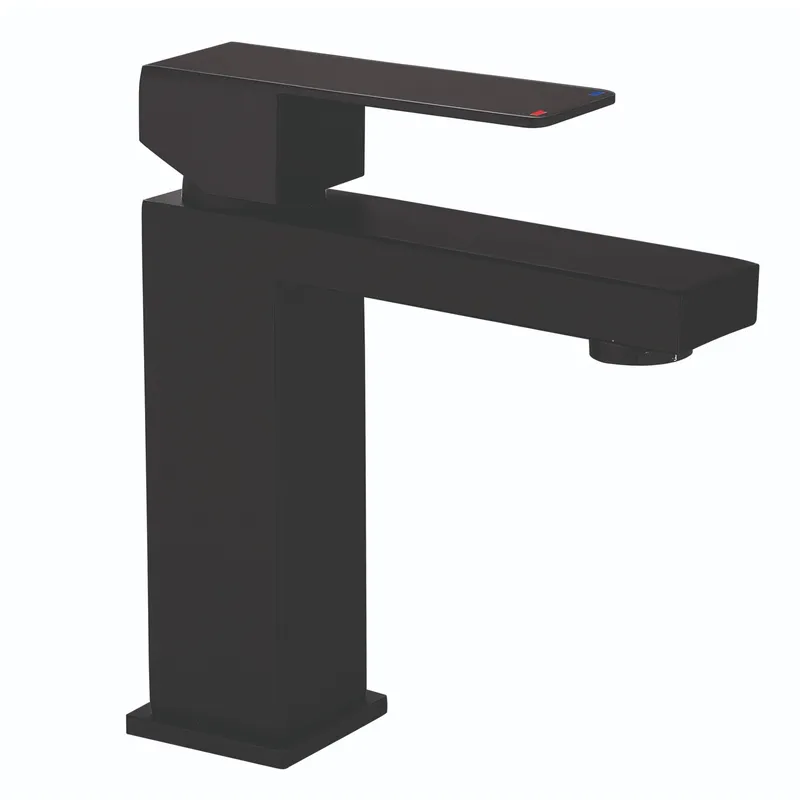 Смеситель для умывальника MIXXUS KUB-001-Heavy из нержавеющей стали SUS304 Black (MI6348)