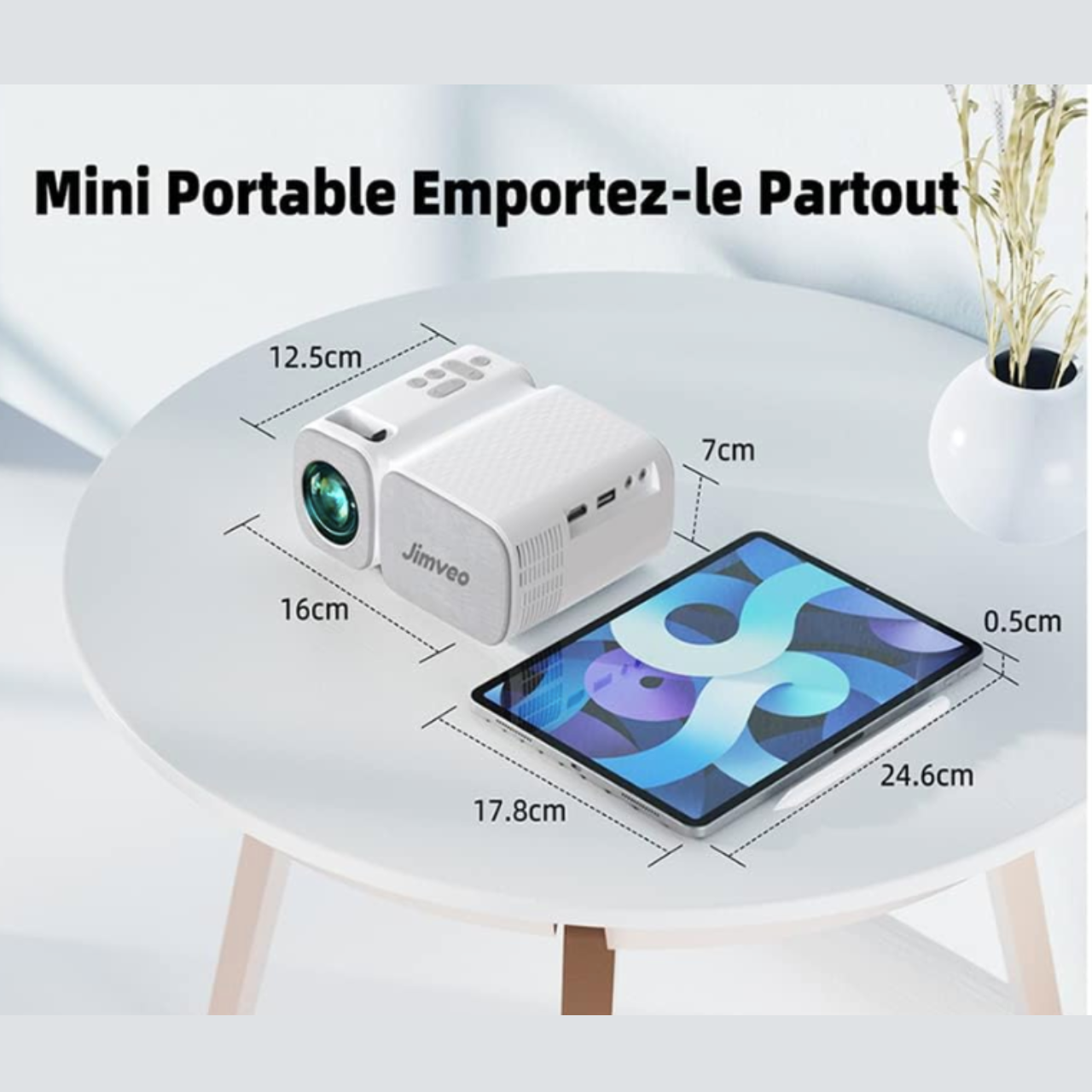 Мини-проектор Jimveo C11 Mini Full HD Wi-Fi 8500 Лм - фото 4 Мини-проектор Jimveo C11 Mini Full HD Wi-Fi 8500 Лм - фото 4