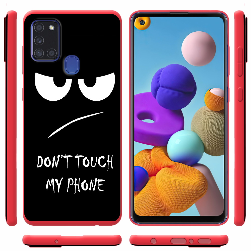 Чехол Boxface Samsung A217 Galaxy A21s Don't Touch my Phone Красный силикон (40006-up535-40429) - фото 2