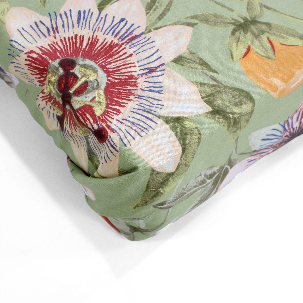 Простынь на резинке С0218 160х200 Зеленый/Красный