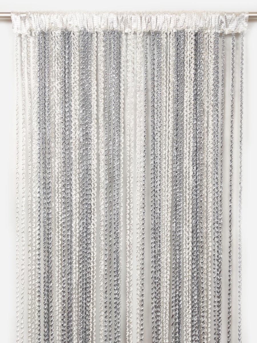 Шторы-спираль Радуга 300x280 см Серо-белый (NS-311)
