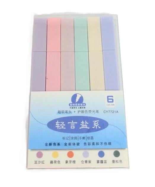 Набор маркеров текстовыделителей WW00886 6 цветов