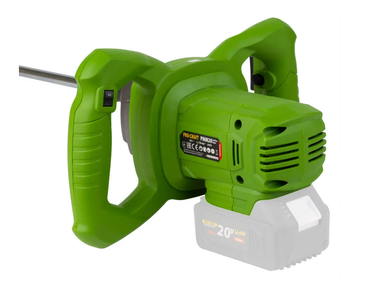 Міксер будівельний акумуляторний ProCraft PMM20 без акумулятора та зарядного пристроя (2575032233) - фото 8 Міксер будівельний акумуляторний ProCraft PMM20 без акумулятора та зарядного пристроя (2575032233) - фото 8