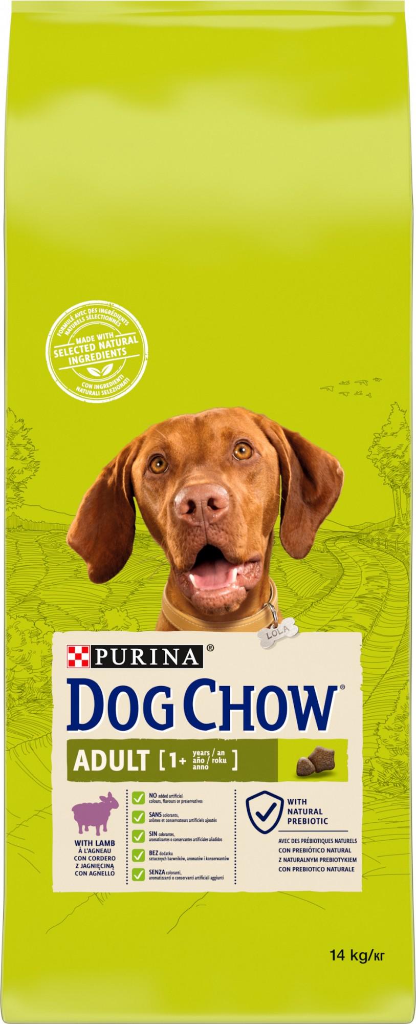 Сухий корм для собак Purina Dog Chow з ягням 14 кг (7613034487636)