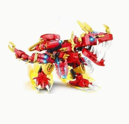 Конструктор тиранозавр Sluban 31 см 432 деталей Червоний (547)