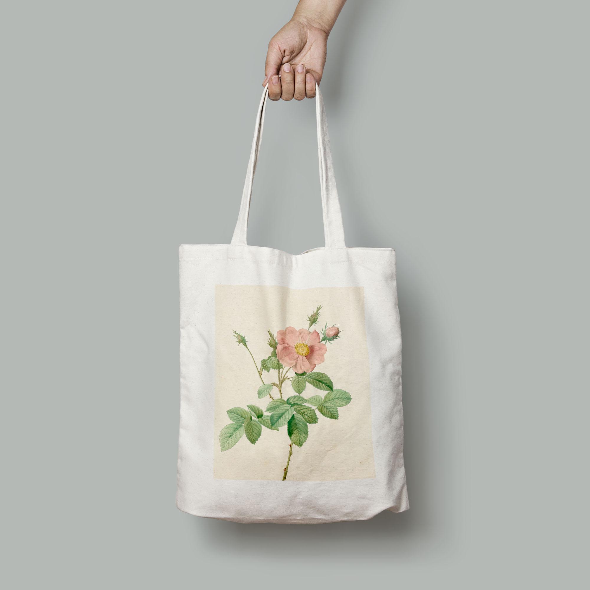 Еко-сумка Вінтажна акварельна листова троянда з поодинокими квітками шопер (Flowers1921019_Bag) Еко-сумка Вінтажна акварельна листова троянда з поодинокими квітками шопер (Flowers1921019_Bag)