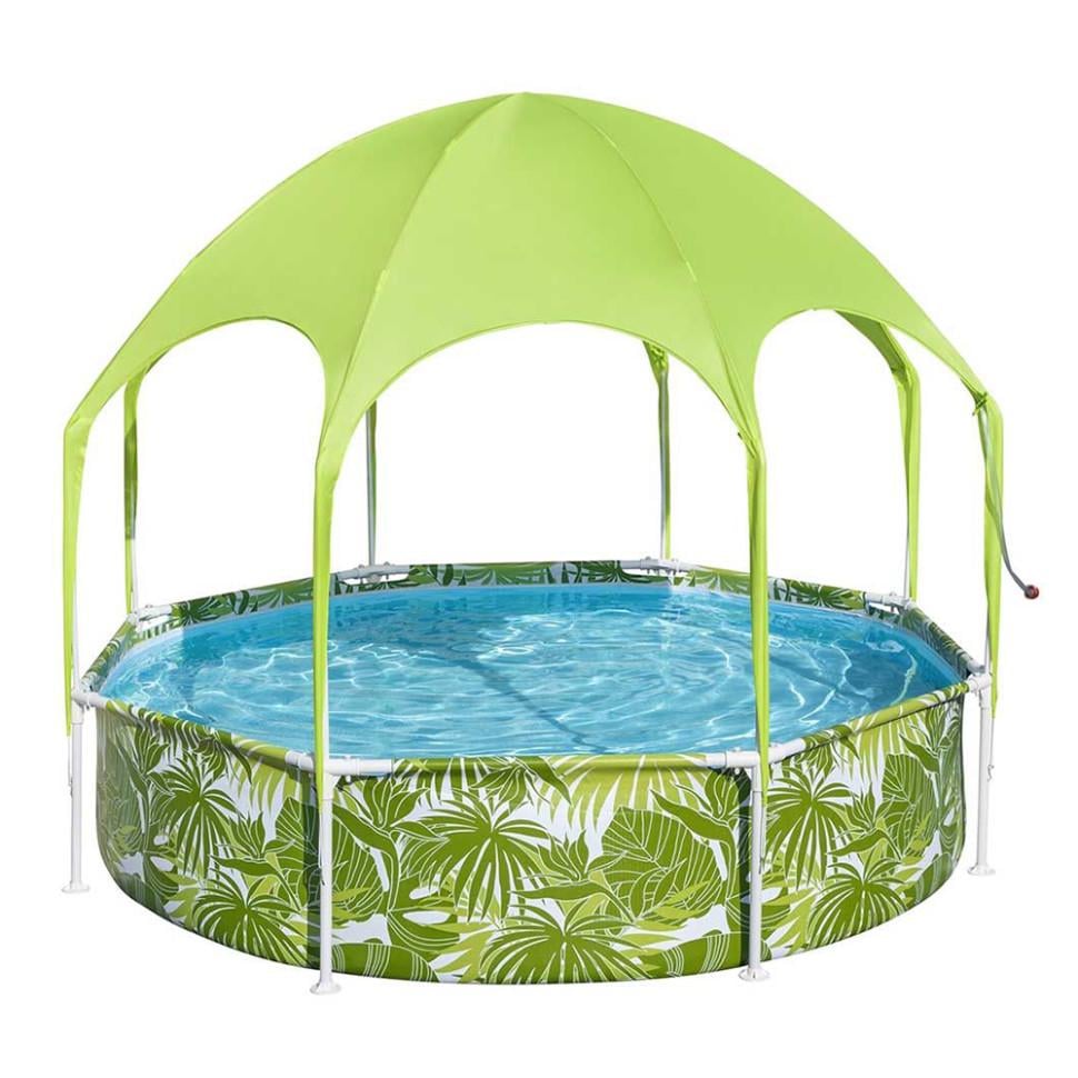 Бассейн с навесом каркасный Bestway Steel Pro Frame Pool 244х51 см 1688 л (56432)
