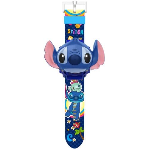 Часы детские с 3D-проектором 24 изображения Stitch